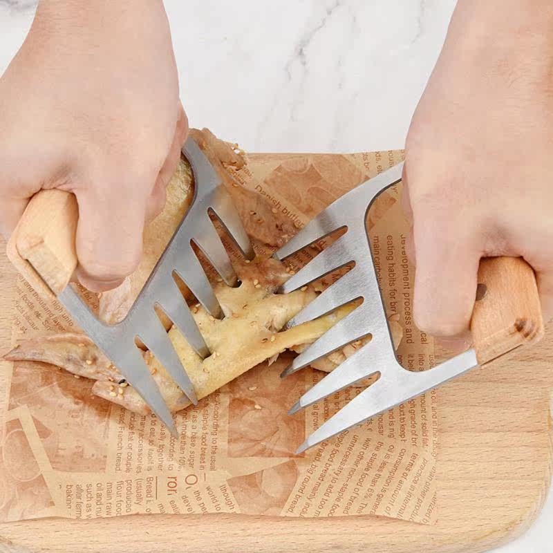 BBQ Meat Shredder Claws Handle Shred Cut Meats Splatter For