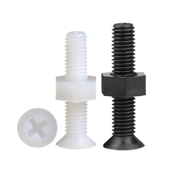 Counterhead nylon plastic screwband nut set
