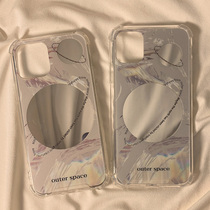 Korea ins wind mirror application iPhone13 12promax Apple 11 phone shell x xs xr female xsmax 7p anti-fall 8plus silicone gel Jane