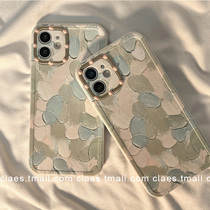 ins wind oil painting art abstract applicable iPhone12promax apple 11 phone shell x xs xr female money xsmax 7p anti-fall 8plus silicone gel creation