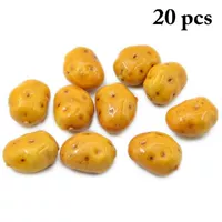 20pcs Mini Artificial Potato Foam Artificial Fake Fruit