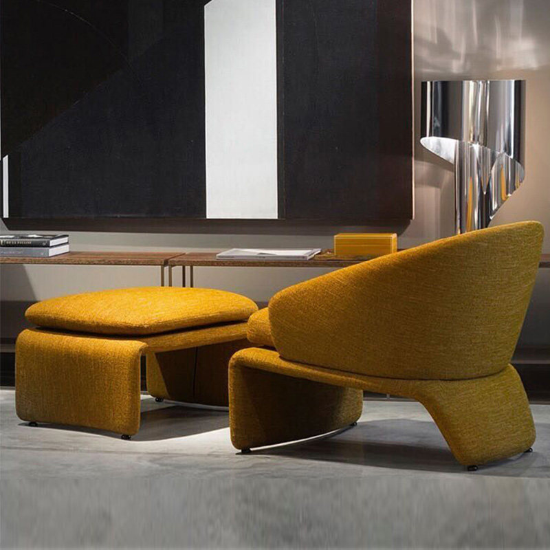 Scandinavian Denmark negotiation chair designer single sofa light luxury wabi-sabi wind leisure simple modern art reception chair