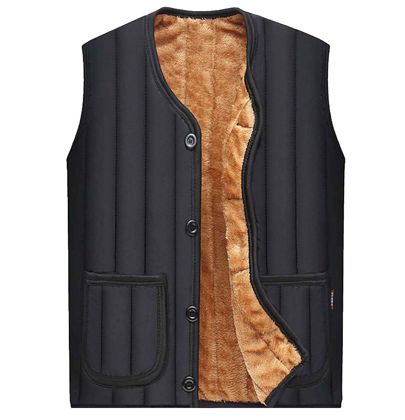 Middle-aged cotton nails man winter clothes men's clothes of a large vest