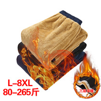 Middle-aged and elderly warm cotton trousers in winter