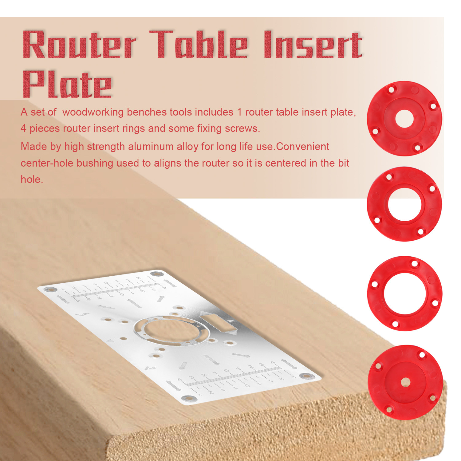 Router Table Insert Plate Trimmer Engraving Machine Tool