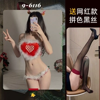 № 9 6116 топ + короткая юбка + шпилька [дайте интернет -знаменитости чулки]