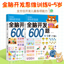 Whole brain development 3-6-year-600 600-year-old 2-3-4-5-6-7-year-old baby sticker logical thinking training puzzle toy