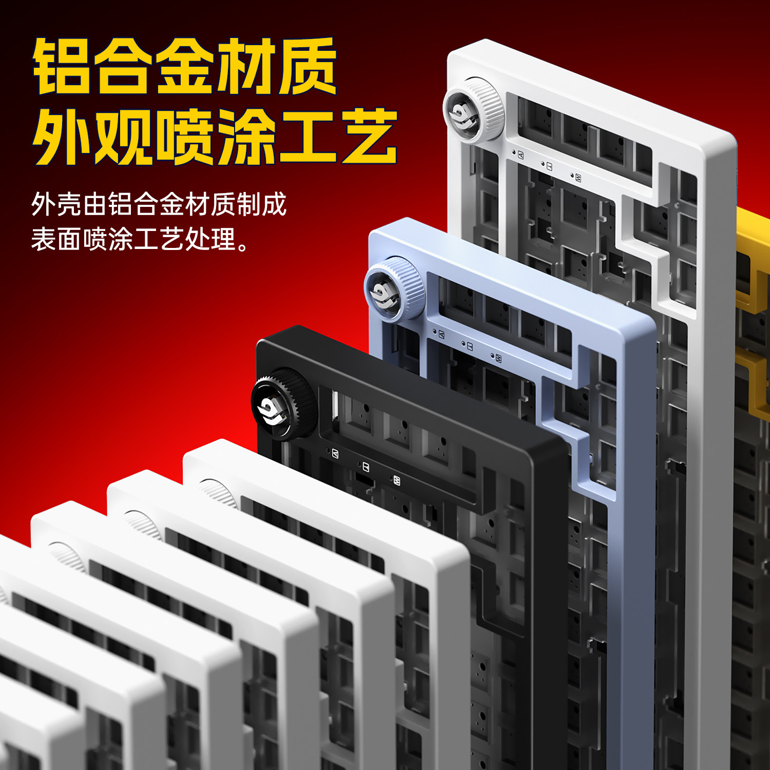 Leobog Hi75C Three-Mode Mechanical Keyboard Aluminum Kit Finished Product Wireless Competitive Gaming Desktop Office