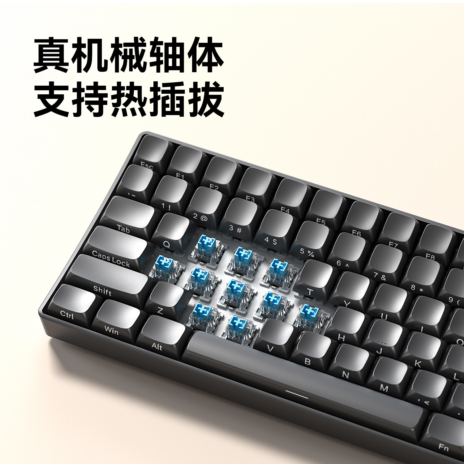 Wolf Spider S100 Three-Mode Mechanical Keyboard Wireless 2.4g Bluetooth Wired Blue Switch Gaming Office Desktop Computer