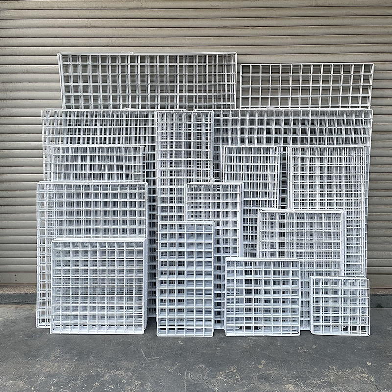 Mesh Sheet Grid Iron Mesh Goods White Supermarket Photo Wall Net Wire Grid Wire Grid Hanging Wall Shelf Kindergarten Wall