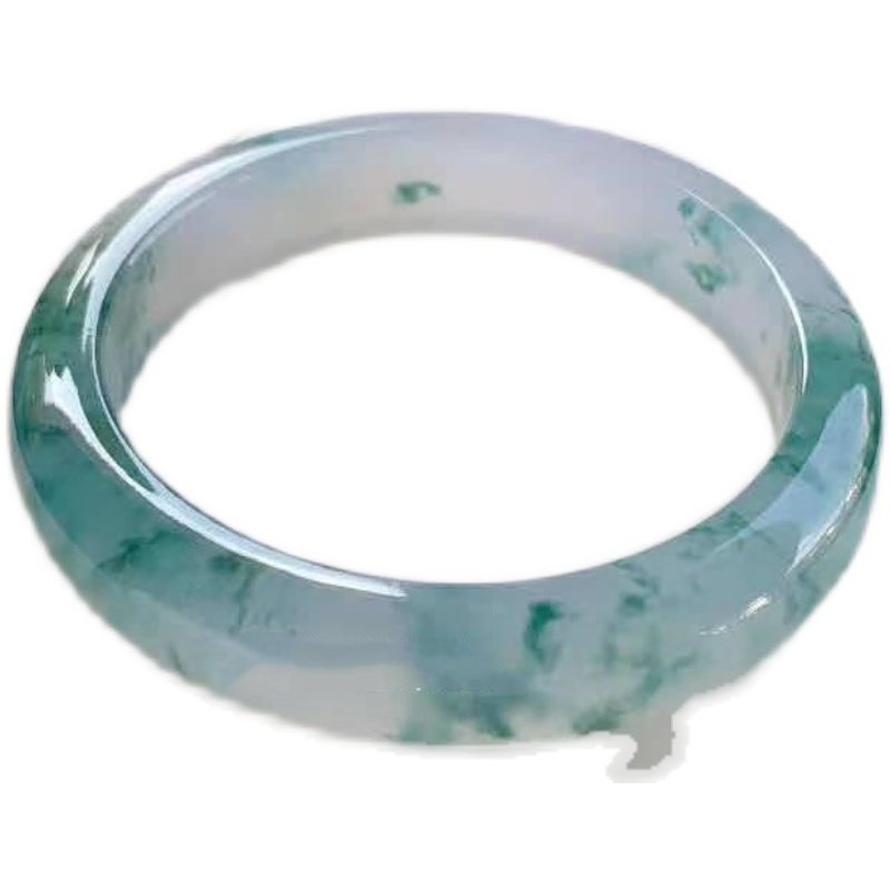 Bracciale in giadeite naturale birmana di tipo A. Bracciale rigido in giada_voghion.com