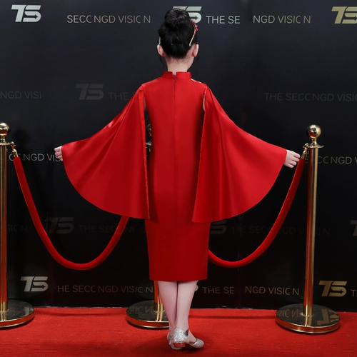 Летнее тонкое ципао, классическая детская осенняя юбка, костюм, китайский стиль