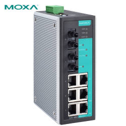 MOXA EDS-408A-MM-ST8 포트 관리형 100M 산업용 이더넷 스위치에는 2개가 포함되어 있습니다.