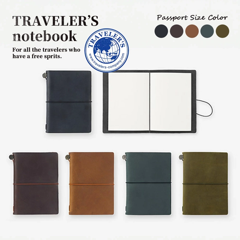 Japanese Trc Original Tn Notebook Standard Passport-Sized Notebook Leather Traveler's Notebook Series