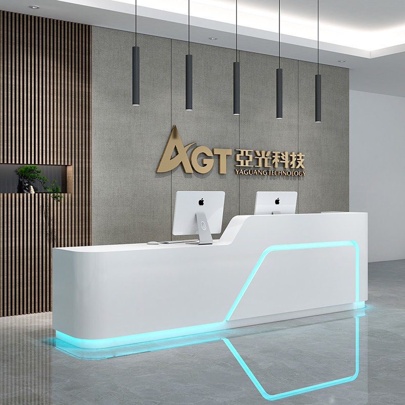 Company Reception Desk Reception Desk Beauty Salon Bar Debriefing Brief Modern Cashier Counter Doctor Meme Medical Desk Consultation Desk Service Desk