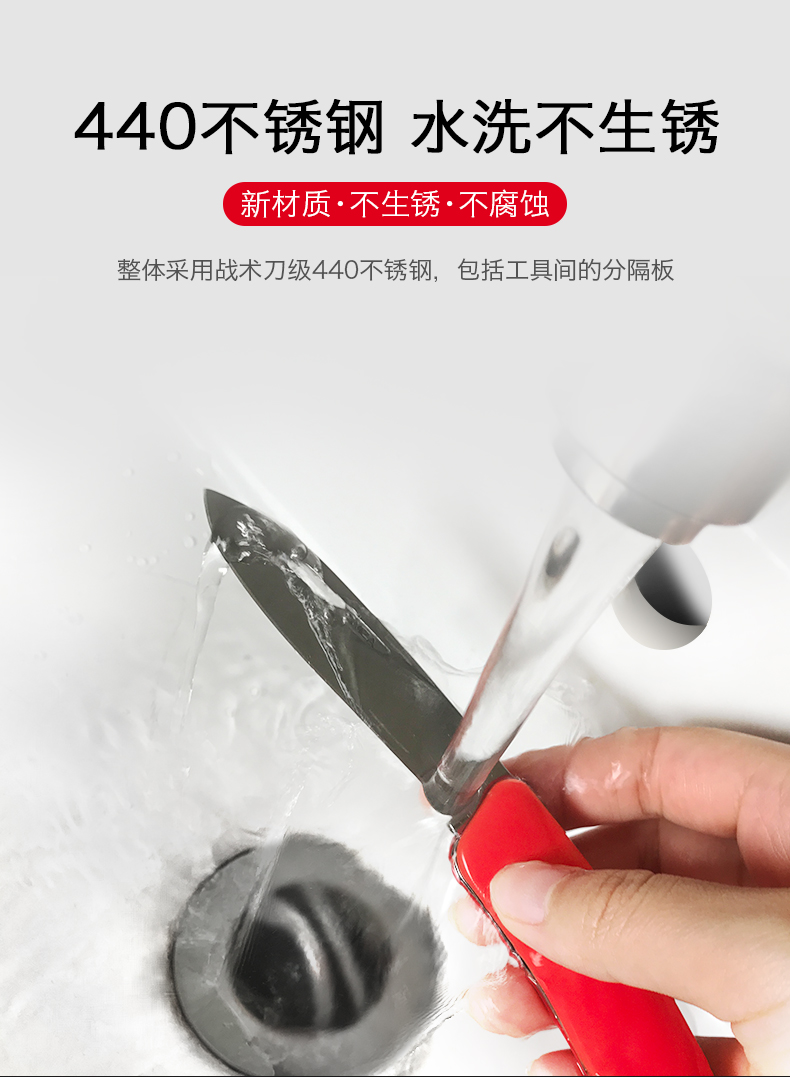 Renesa saber dao đa chức năng mini dao trung sĩ Thụy Sĩ sắc nét ngoài trời cầm tay sống sót edc cắt dao gấp mini
