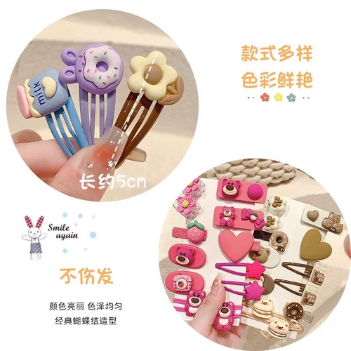 Hello Kitty, детская мультяшная милая заколка для волос, заколка-крабик, аксессуар для волос, шпильки для волос, челка