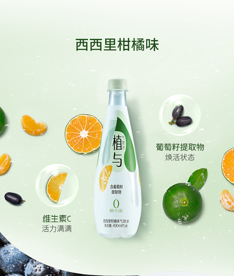 百威 植与气泡水 490ml*30瓶 0糖0卡0脂 图3