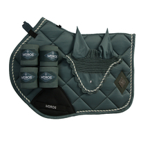 TF harness equestrian sweat pad sweat drawer obstacle suit Morandi gray blue horse earmuffs horse leggings