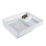 Желтая черепаха, посвященная бассейне лестницы полуоткрытые черепахи Водяной поддон Водность ландшафтная черепаха для пансионов