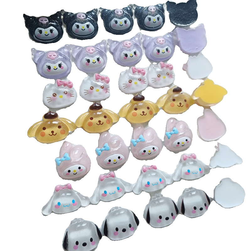 Санрио пластиковая нашивка DIY Kulomi Yugui Dog Pachy Dog Pudding Dog Merlot Kitty Аксессуары K79