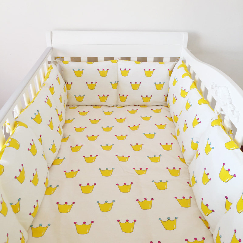 Class A pure cotton crib bed circumference children splicing bed anti-collision enclosure soft bag four seasons cotton round bed guardrail customization