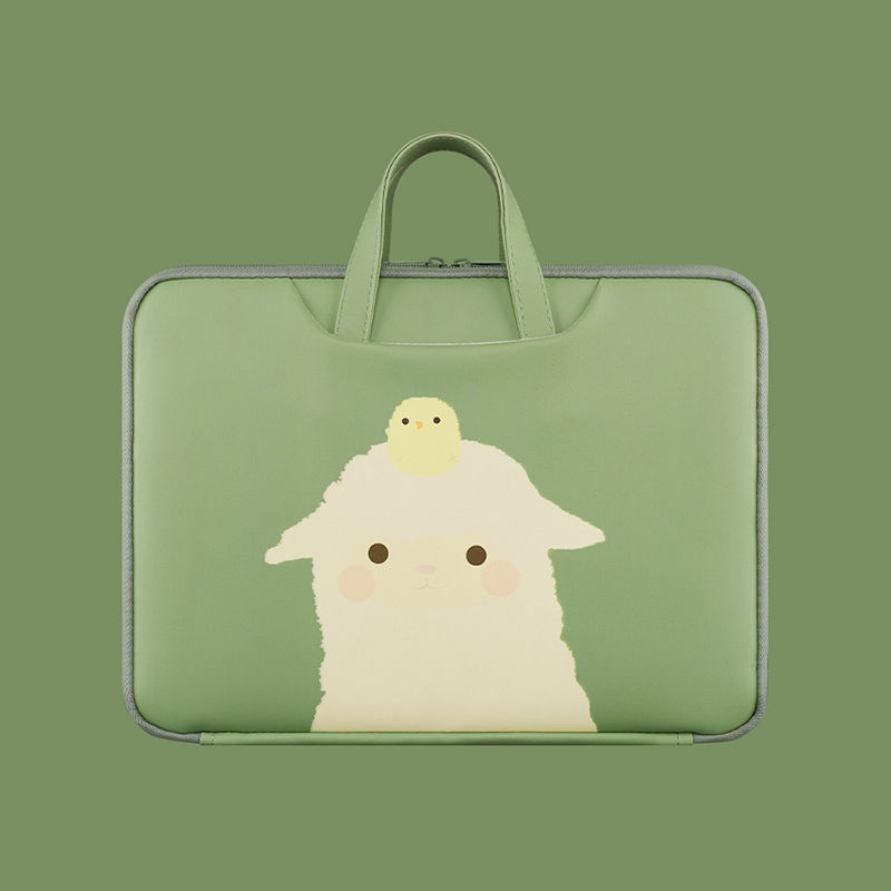 Laptop handbag suitable for Apple macbook Xiaomi air13 3 notebooks pro14 inch Lenovo little new 15 6 cute liner bag Girl small frescoed women's fashion look good