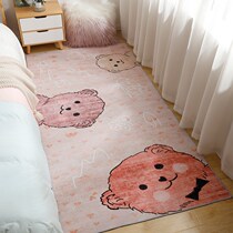 Carpet bedroom ins wind girl bedside tide brand princess room rental house renovation cartoon modern simple home