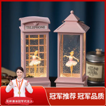 Childrens Music Box Music Box Christmas Rotatable Crystal Ball Girls Girls Birthday Gift Ornaments Falling Snow