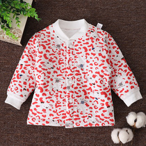 Newborn baby clip cotton warm blouse 0-12 month male and female baby pair flap cardiovert cardiovert cotton padded jacket