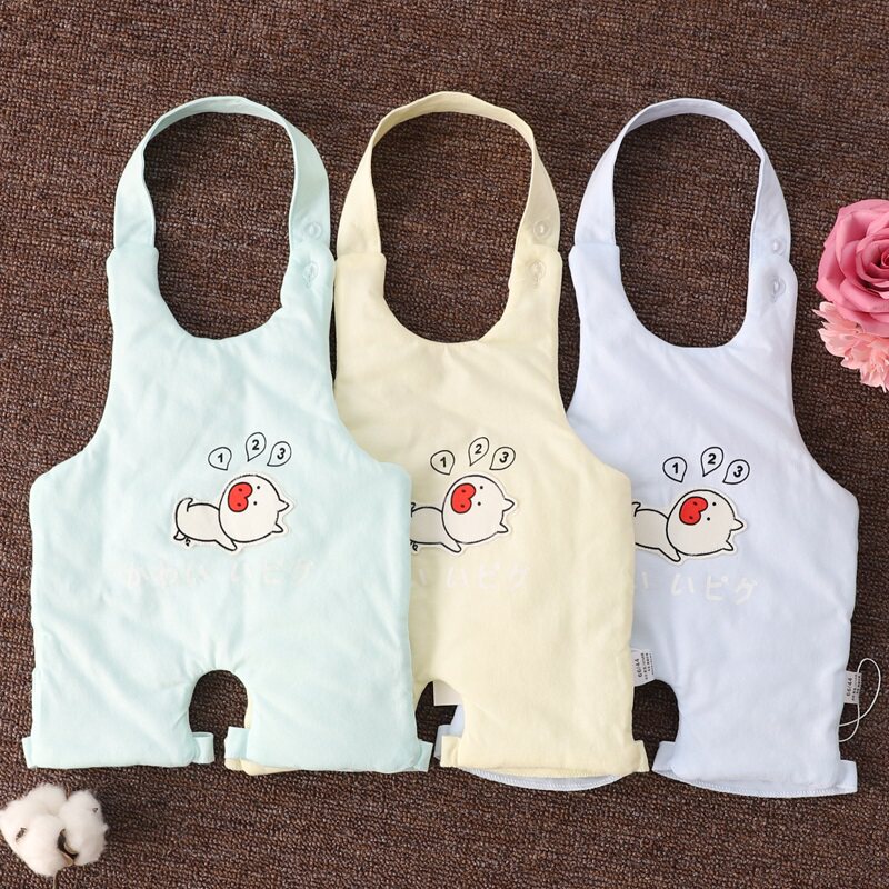 Newborn with legs quilted warm apron 0-12 months baby sleep belly protect navel guard infants and young children to prevent cold belly circumference