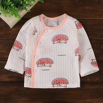 Newborn baby Summer pure cotton thin section Long sleeve 0-12 month male and female baby cute and breathable overstretched long sleeve blouse