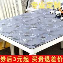 Table cloth waterproof and anti-oil set to be made transparent table cloth TV cabinet Tea Table Soft Glass PVC Table Mat Brief