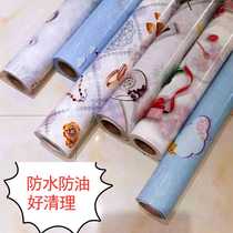 Plastic printed tablectable cloth waterproof anti-oil and burn-free kitchen tea table table mat food grade