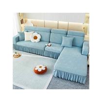 All-inclusive universal cover high-end three-seater one-seat chaise cover anti-slip sofa cover with skirt cat-scratch elasticity universal for all seasons