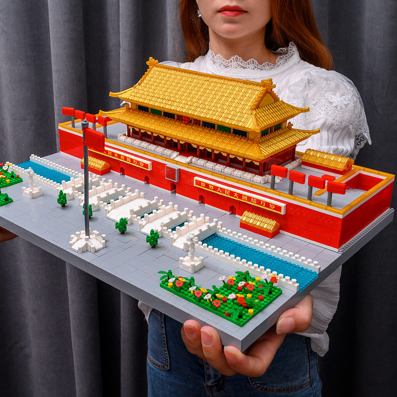 3D three-dimensional puzzle Tiananmen model 10000 pieces adult high difficulty girls over 10 years old girl puzzle 8-10 years old