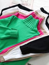 2023 Autumn Winter Turtleneck Pullover Sweater Women High