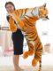 Plush Tiger Doll Pillow, Children's Birthday Gift, Cute Realistic Large White Tiger Stuffed Toy