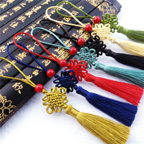 No. 7 six-plate square wins small Chinese knot small accessories diy bookmark invitation card pendant mobile phone bag pendant spike