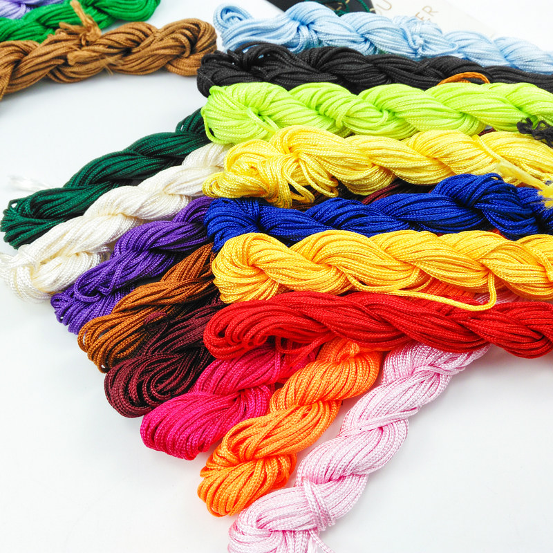 Polyester B thread Chinese knot wire braided rope DIY material bracelet necklace braided braised handmade thread lanyard