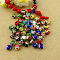 12MM cloisonné filigree round beads filigree round beads spaced beads diy bracelet accessories gold enamel
