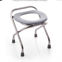 Squatting Pit God versatile elderly pregnant woman TOILET FOLDING STAINLESS STEEL LIGHT MOUNTING EASY TO CONTAIN ANTI-SLIP AND SITTING DEFECATION CHAIR