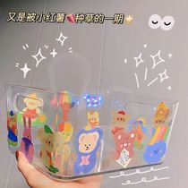 Desk Practical Good Things Dormitory Tabletop Transparent debris containing frame Multi-functional skin-care products Cosmetic Shelve