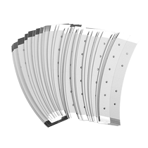 Wig film for men waterproof and anti-sweat pores imported biological scalp hair weaving traceless double-sided tape silver platinum version