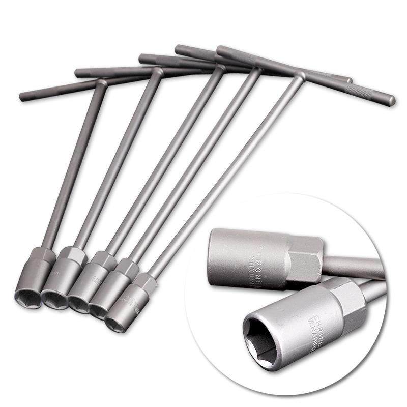 Imported German T-sleeves wrench inner hexagonal Ting-shaped inner hexagon wrench car maintenance work