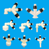 Washing machine floor drain tee joint sewer anti-overflow anti-odor drain pipe three-head two-in-one dual-purpose four-way