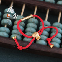 Heartfelt Thai Buddha Amulet Authentic Bucket of Red String Ajahn Yu Bracelet New Red Couple Bracelet