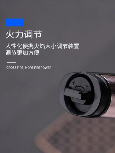 Надувной более легкий ветрозащитный прямой огонь, сигара с примерками зажигает, сварка факела Специальный газовый мошенник