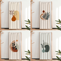 Mirror shielded curtain perforated sliding rail style wearing clothing mirror full body mirror cover ugly cloth curtain toilet cosmetic mirror dust-proof curtain