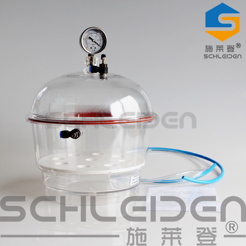 包邮 塑料真空干燥器 PC-3干燥器（250mm）（150mm） 真空干燥皿 双阀 无油隔膜真空泵